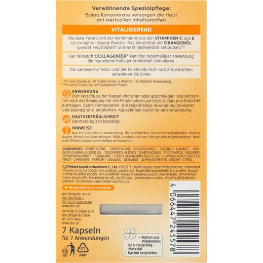 Αμπούλες Balea Vitamin C Concentrate, 7 τεμ.