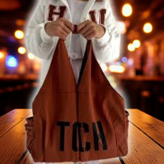 Τσάντα γυναικεία αντιανεμικη σε μπρονζέ/καφέ χρώμα