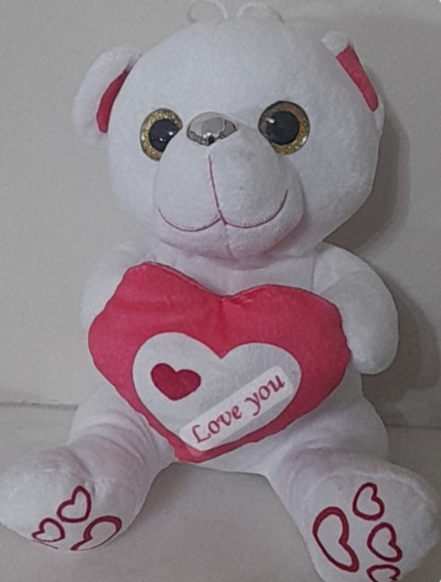 Λούτρινο λευκό αρκουδάκι