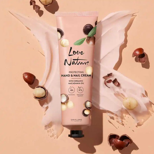 Hand & nail cream with organic macadamia oil