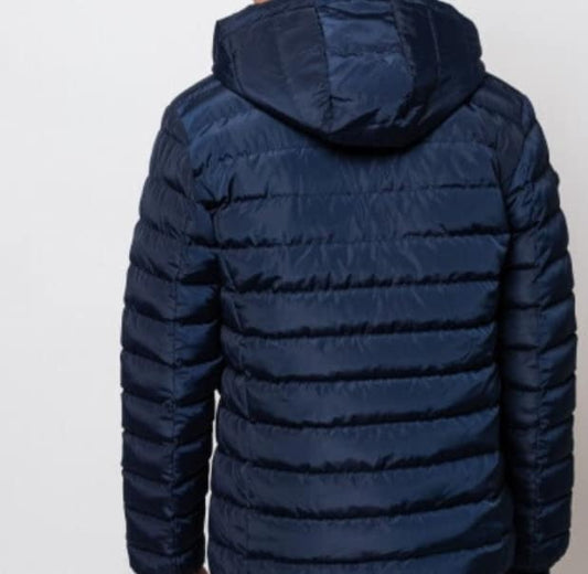 Μπουφάν puffer σε μπλε χρώμα.